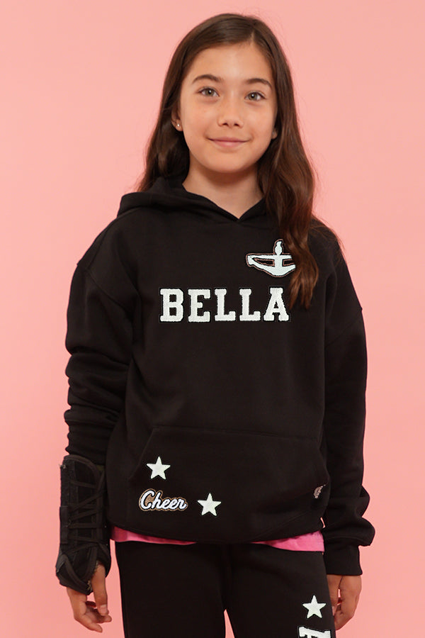 Black, White, and Bling Cheer Sweat Set