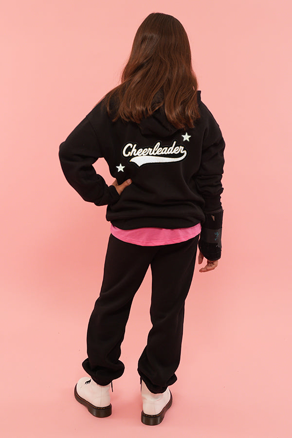 Black, White, and Bling Cheer Sweat Set