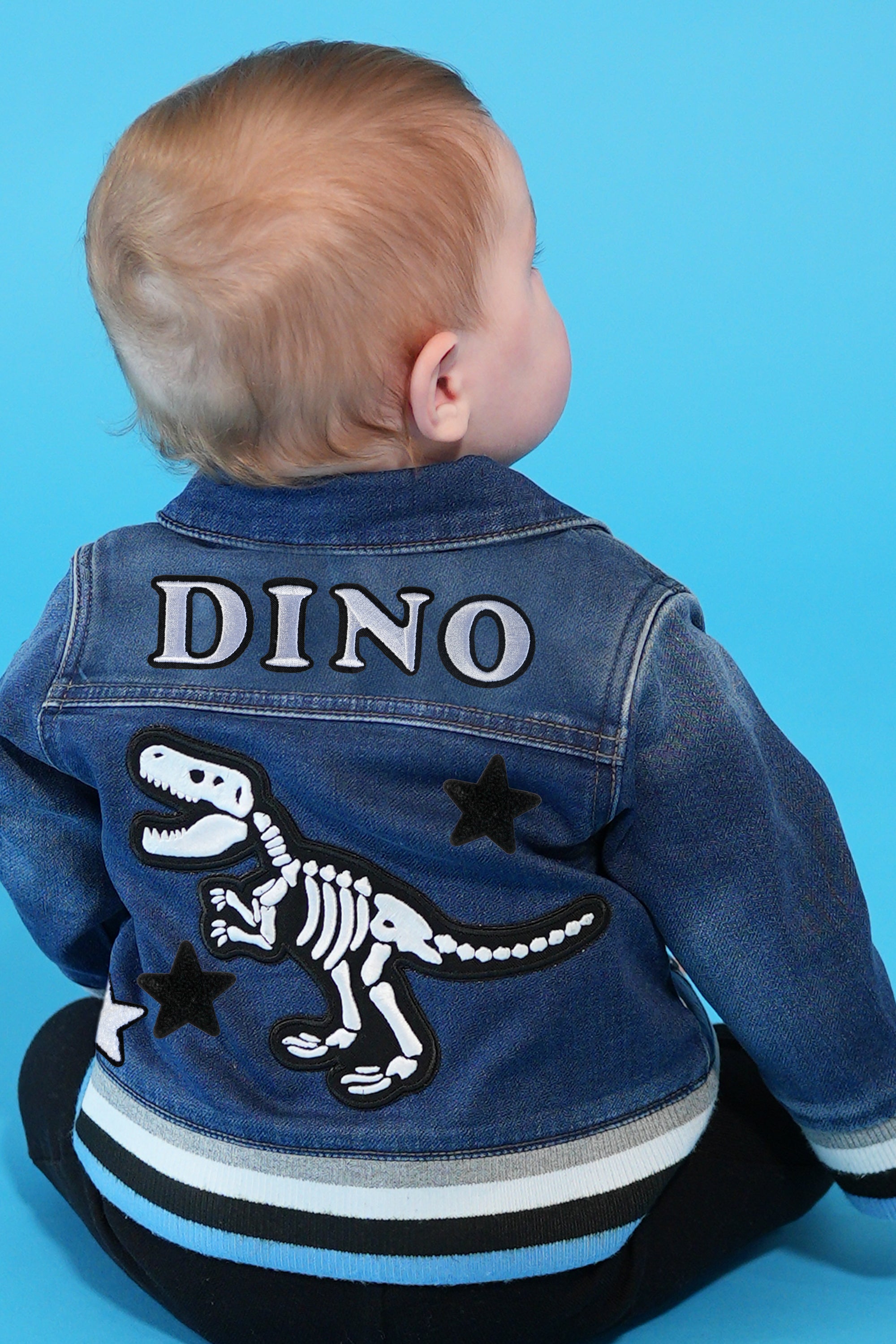 Dino Bones Rib Denim Jacket