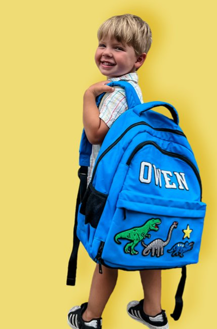 Add Your Name Dino Party Backpack