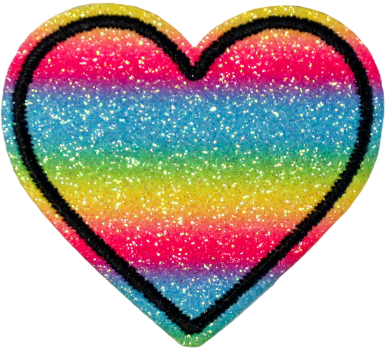 Bright Glitter Ombre Heart