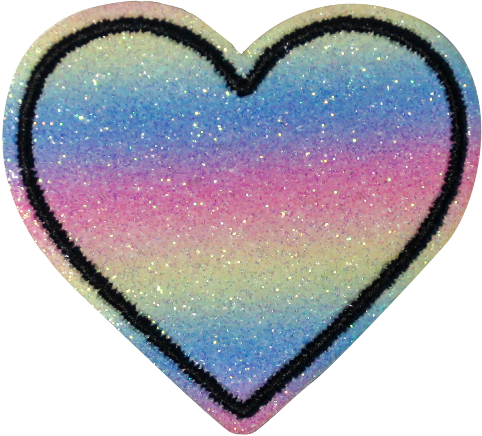 Pastel Glitter Ombre Heart