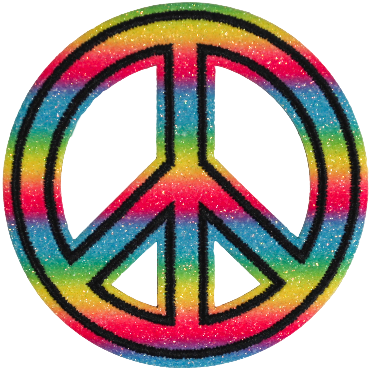 Rainbow Ombre Peace Sign