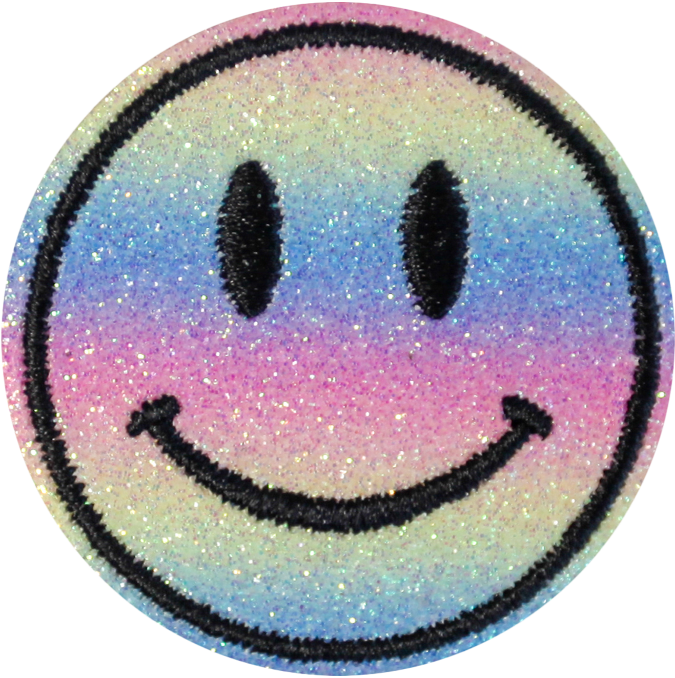 Pastel Glitter Ombre Smiley
