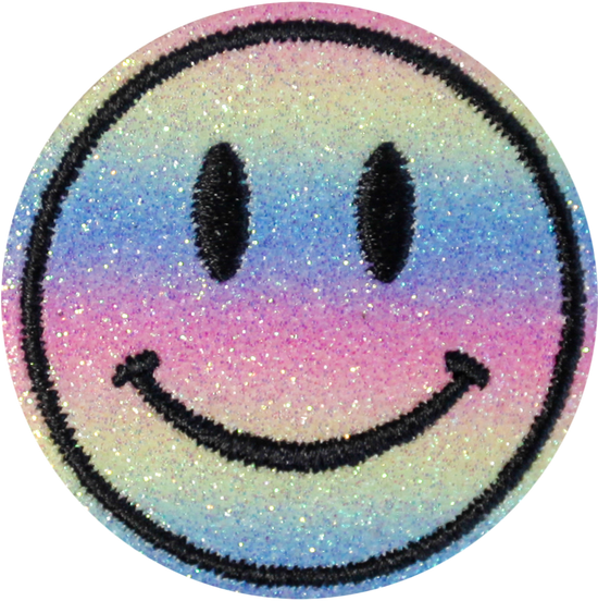 Pastel Glitter Ombre Smiley