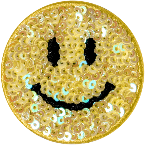 Sequin Smiley Yellow