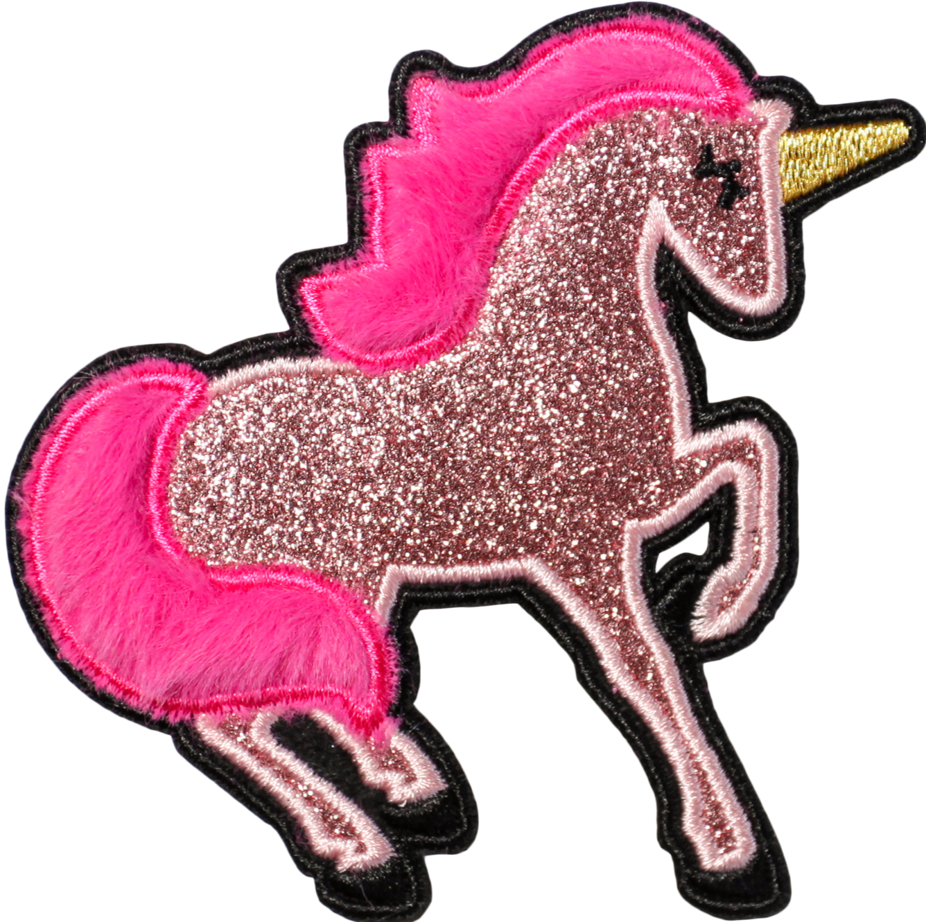 Glitter Prancing Unicorn Blush Pink